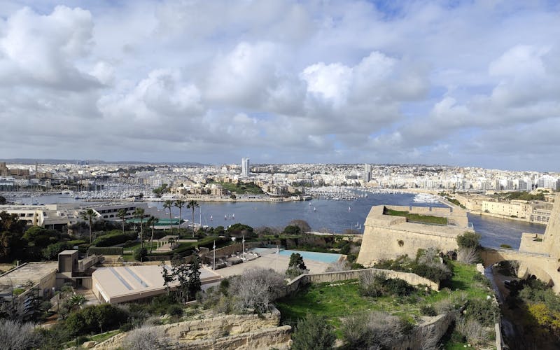 Malta business district harbour